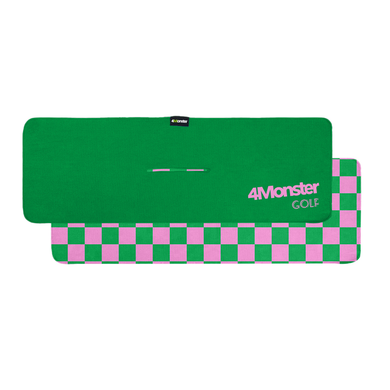 Free Design Luxury Golf Cleaning Towel Microfiber Waffle Golf Towel Custom Logo With Center Hole