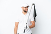 Custom Portable Magnetic Black Microfiber Golf Towel With Clip for Golf Carts and Bag