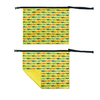 Custom Fishing Camping Sports Quick-drying Towel Super Absorbent Waffle Fishing Towel With Carabiner