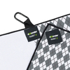 Custom Logo Printed Waffle Golf Accessories Clean Towel Golf With Magnet Clip