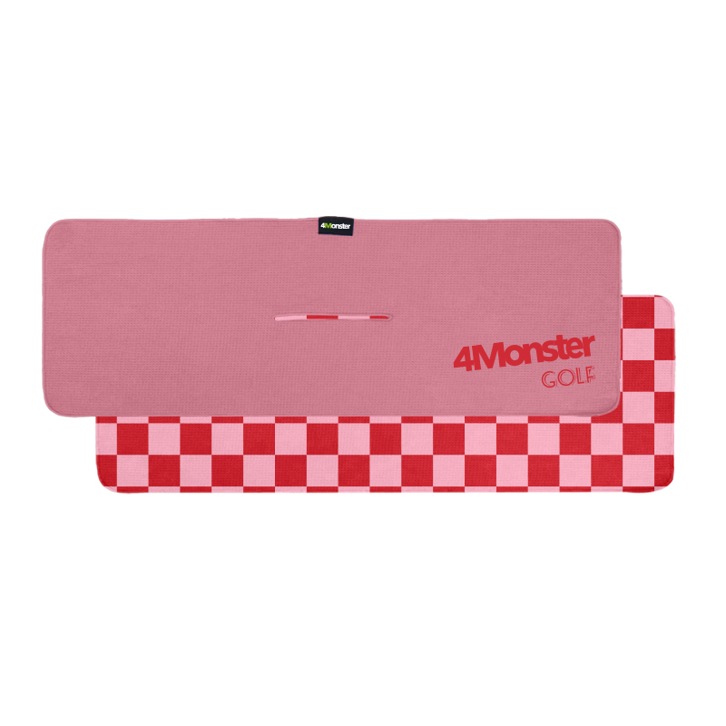 Free Design Luxury Golf Cleaning Towel Microfiber Waffle Golf Towel Custom Logo With Center Hole