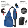 Waterproof Portable Custom Logo Wireless Charging Backpack