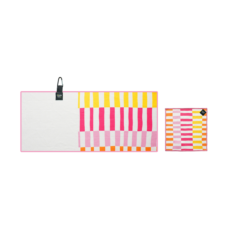 Custom Logo Printed Waffle Golf Accessories Clean Towel Golf With Magnet Clip