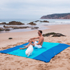 Large Printed Outdoor Waterproof Beach Blanket Sand Free Pocket Picnic Mat Foldable Camping Mat