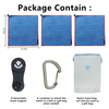 Custom Portable Magnetic Black Microfiber Golf Towel With Clip for Golf Carts and Bag