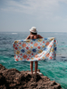 Free Design Quick Dry Microfiber Waffle Beach Towel Custom Sand Free Beach Towel With Logo