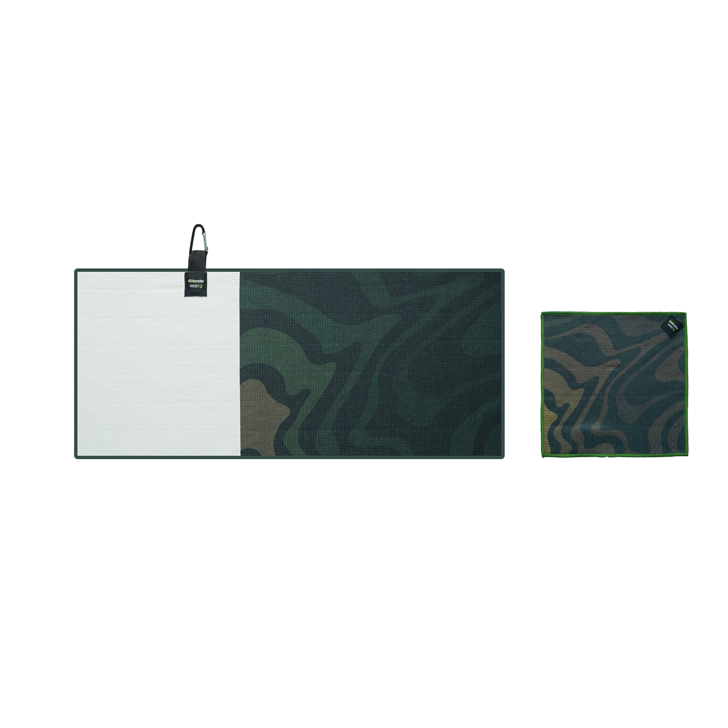 Custom Logo Printed Waffle Golf Accessories Clean Towel Golf With Magnet Clip