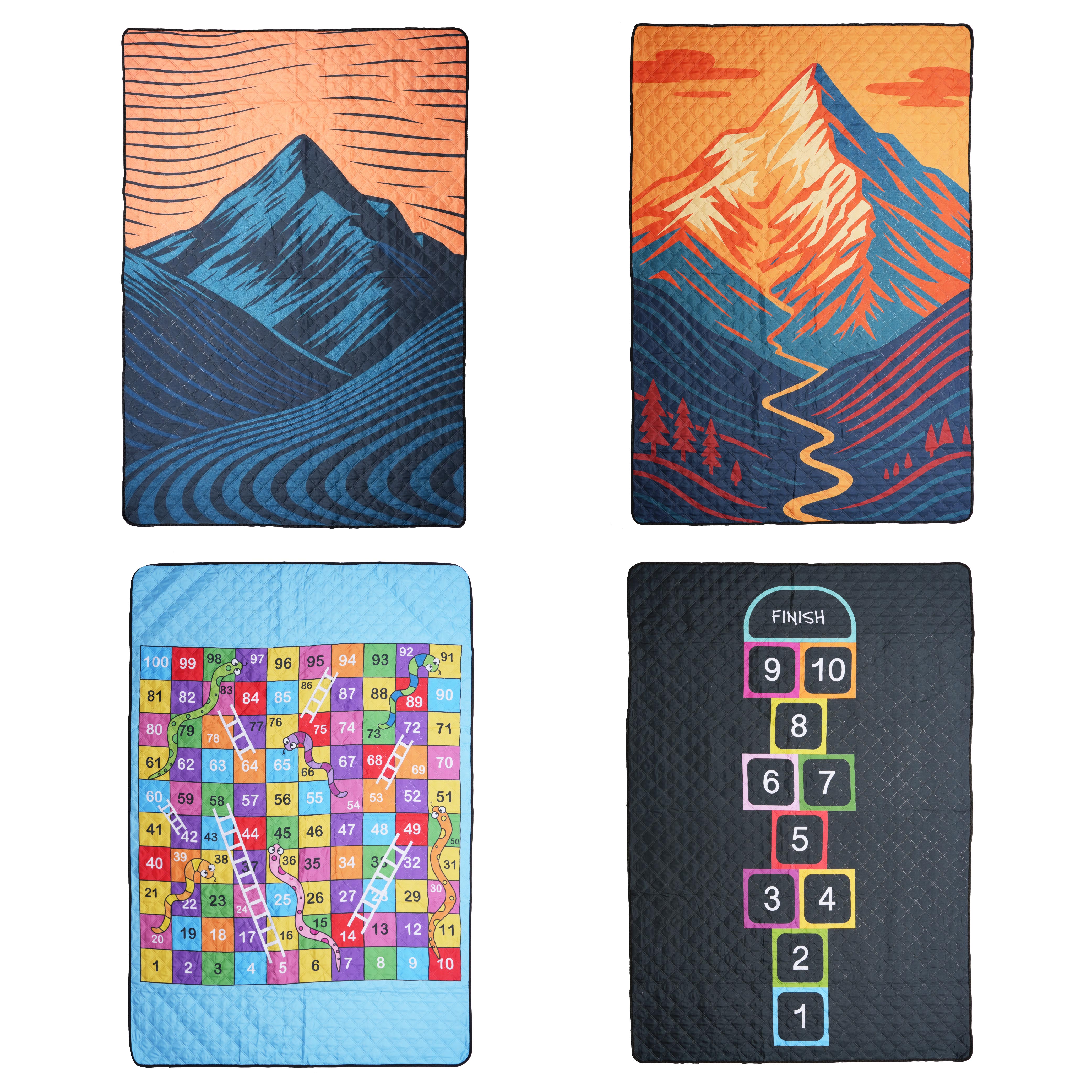 Custom Lightweight Portable Camping Mat Waterproof Hiking And Picnic Blanket Sand-Free for Outdoor Travel