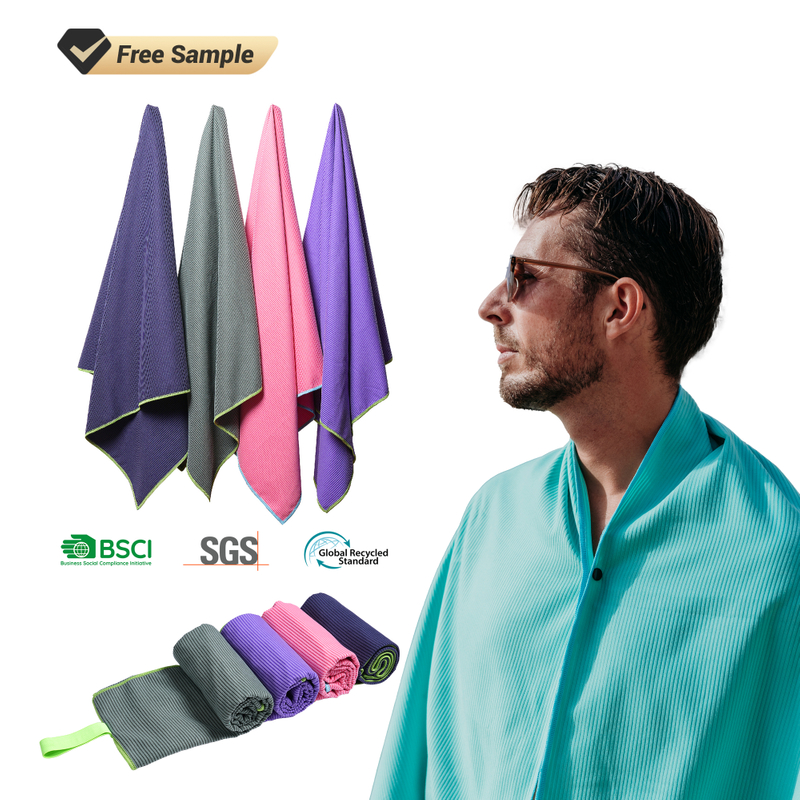 Fast Delivery China Supplier Wholesale Eco Swimming Beach Towels Custom Personalized Stripe Beach Towel