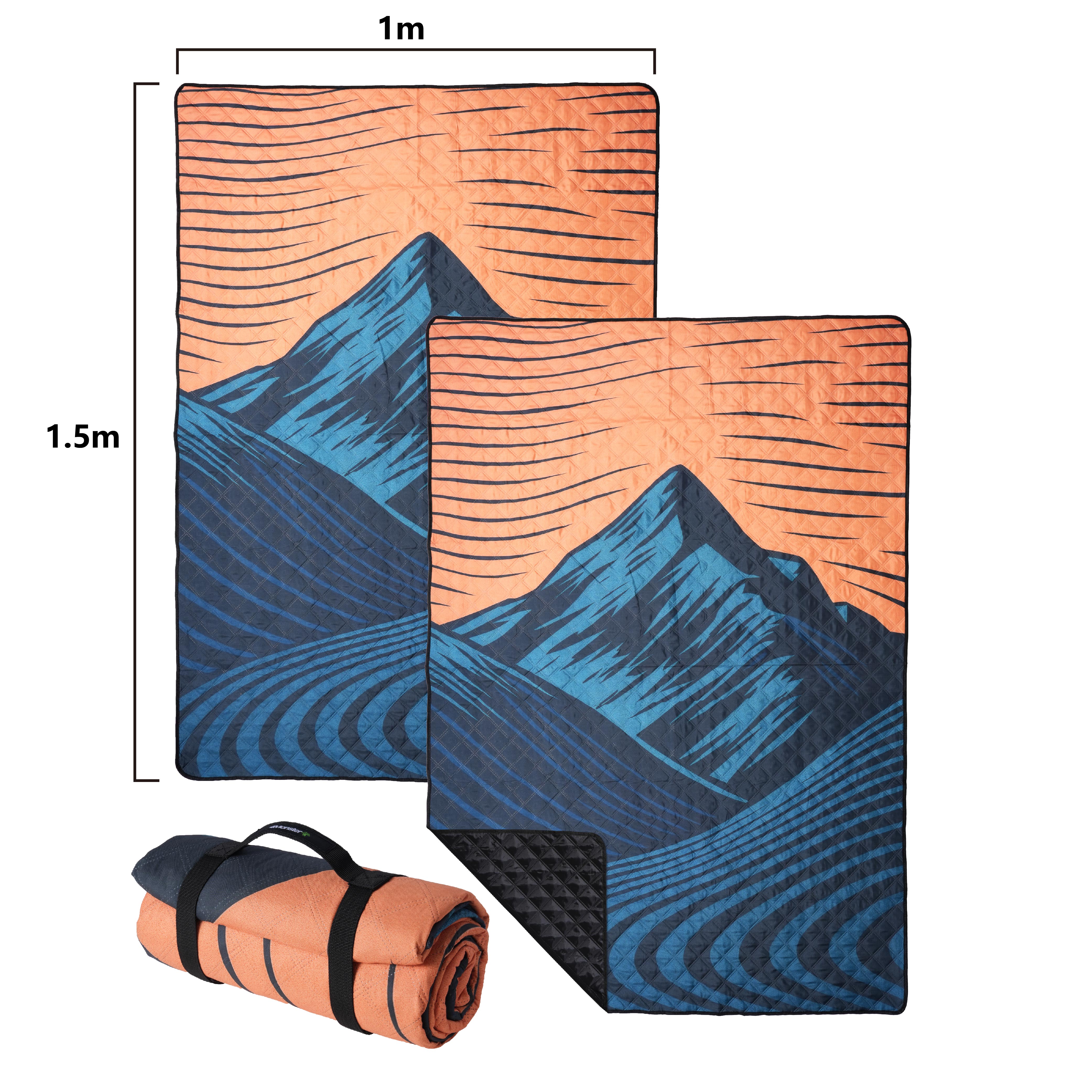Custom Lightweight Portable Camping Mat Waterproof Hiking And Picnic Blanket Sand-Free for Outdoor Travel