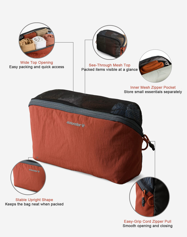Custom Travel Organizer Packing Cube Set Lightweight Luggage Organizer Bags