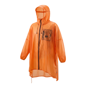 Custom Zip Front Outdoor Rain Poncho Waterproof Camping Raincoat