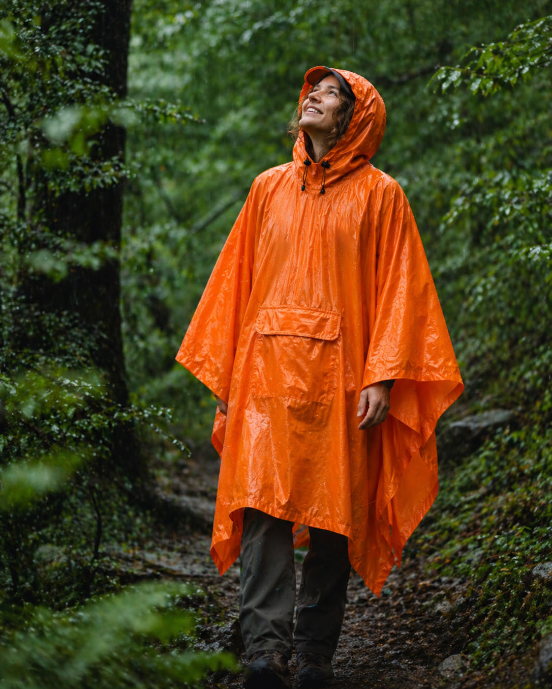 OEM Ultralight Rain Poncho Waterproof Hooded Outdoor Rain Cape Manufacturer