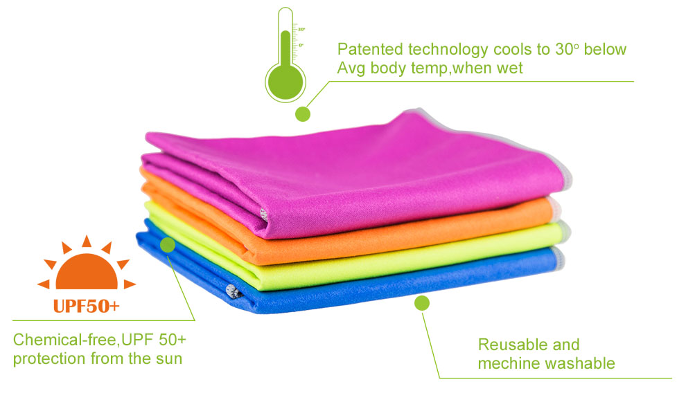 cooling towel pure color