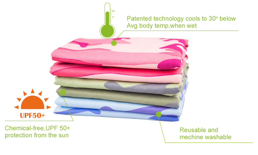 cooling towel camouflage printing