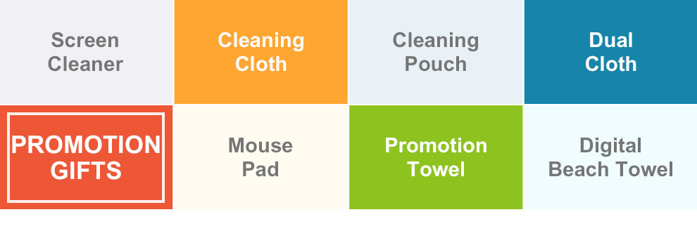 promotion gifts for screen cleaner,cleaning cloth,cleaning pouch,dual cloth,promotion towel,mouse pad,digital beach towel