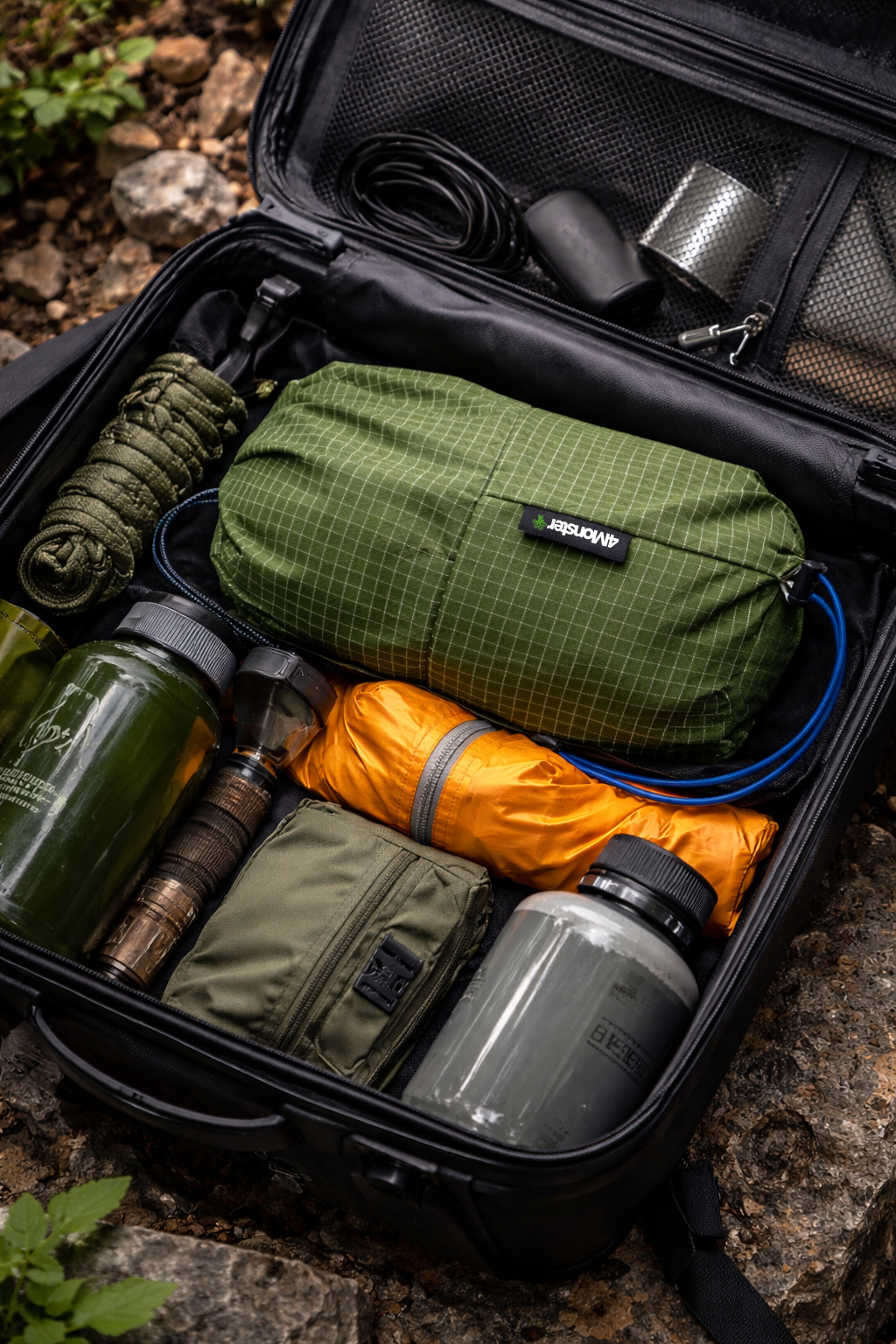 OEM Dual-Zone Sliding Storage Bag Ultralight Travel Laundry Organizer Manufacturer